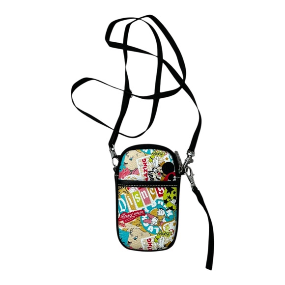 New Without Tags Disney Parks D-Tech Crossbody Phone Bag Mickey Minnie Goofy - Picture 1 of 5